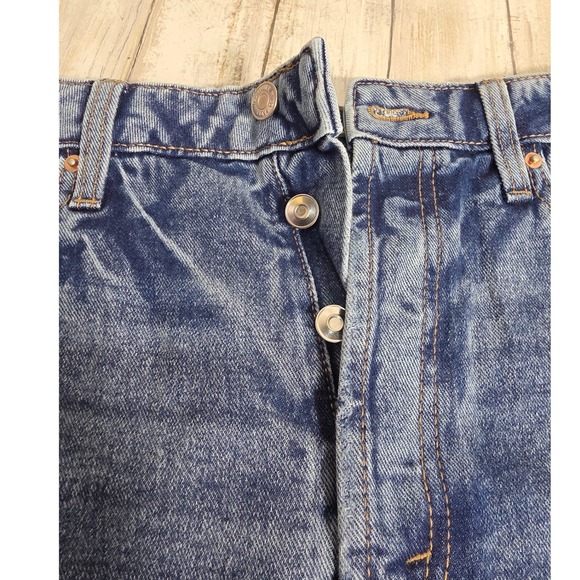 BlueSpice Womens High Waist Distressed Denim Shorts Blue Size 5 New - Picture 10 of 11